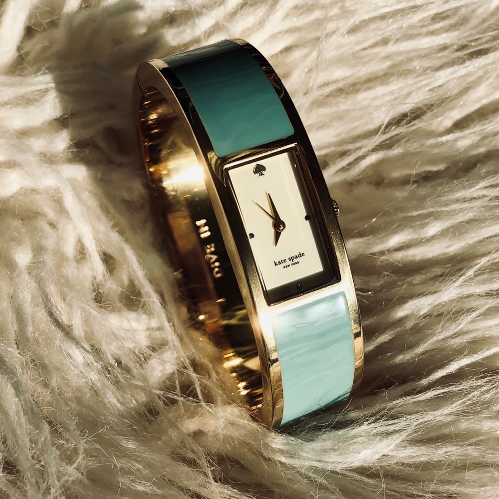Kate Spade NY turquoise Carousel Watch bangle